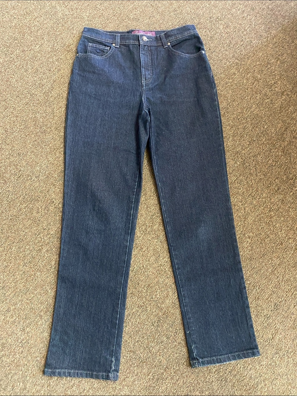 Gloria Vanderbilt Dark Blue Straight Leg Jeans